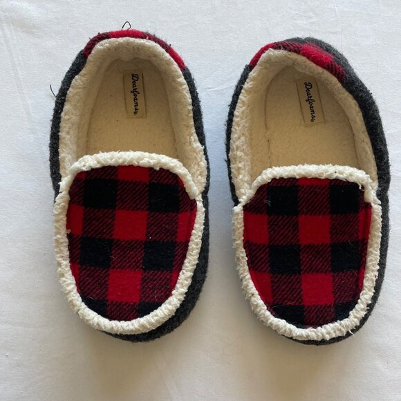 Dearfoams Buffalo Plaid Slippers size 13 - Picture 2 of 6